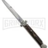 A.G.A. Campolin 11" Maltese Cross Stiletto Stag Automatic Knife - Bayonet -Aga Campolin aga 11in stag horn maltese large