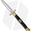 AGA Campolin 13" Bat Swinguard Automatic Brass/Ebony Wood (5.75" Satin Dagger) -Aga Campolin aga 13in bat brass swing ebony dagger cm