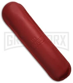 AGA Campolin 13" Stiletto Brass Bat Swinguard Stag Horn Automatic Knife - Bayo -Aga Campolin aga 13in swing bat abalone dagger br sheath cm large 1