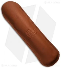 AGA Campolin 13" Swinguard Automatic Knife Brass/Ebony Wood (5.75" Satin Bayo) -Aga Campolin aga 13in swing brass ebony kriss sheath cm 2