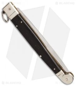 AGA Campolin 16" Sicilian Ring Pull Automatic Dark Horn (7.25" Satin Bayo) -Aga Campolin aga 16 dark horn sicilian ring side