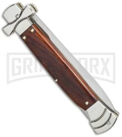 A.G.A. Campolin 9" Maltese Cross Stiletto Cocobolo Automatic Knife - Dagger -Aga Campolin aga 9in maltese coco dagger side cm large