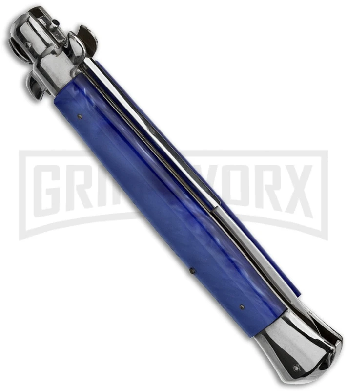 A.G.A. Campolin 15" Italian Stiletto Honey Horn Automatic Knife - Bayonet 4 A.G.A. Campolin 15" Italian Stiletto Honey Horn Automatic Knife - Bayonet - Image 2