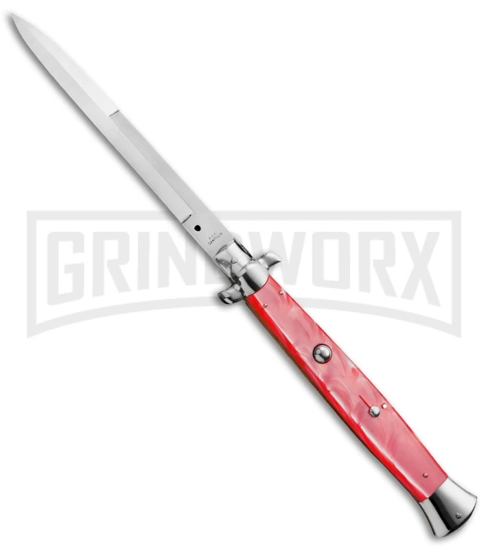 A.G.A. Campolin 18" Pink Acrylic Stiletto Automatic Knife - Bayonet 3 A.G.A. Campolin 18" Pink Acrylic Stiletto Automatic Knife - Bayonet