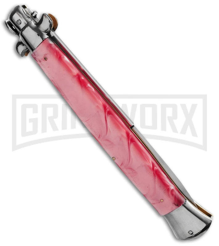 A.G.A. Campolin 18" Pink Acrylic Stiletto Automatic Knife - Bayonet 4 A.G.A. Campolin 18" Pink Acrylic Stiletto Automatic Knife - Bayonet - Image 2