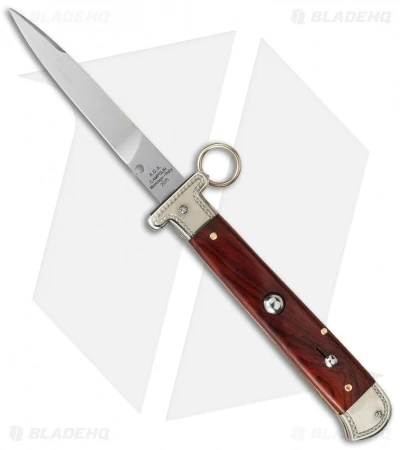 AGA Campolin 9" Francese Ring Pull Automatic Knife Cocobolo (3.7" Satin Flat) 3 AGA Campolin 9" Francese Ring Pull Automatic Knife Cocobolo (3.7" Satin Flat)