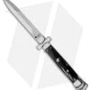 AGA Campolin 9" Maltese Cross Stiletto Automatic Dark Horn (4" Bayonet) -Aga Campolin aga campolin maltese dark horn 9in bayo