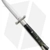 AGA Campolin 13" Swinguard Automatic Knife Dark Horn (5.75" Satin Dagger) 2 AGA Campolin 13" Swinguard Automatic Knife Dark Horn (5.75" Satin Dagger) -Aga Campolin aga campolin stiletto 13in swing dark horn dagger BP 18155 dl
