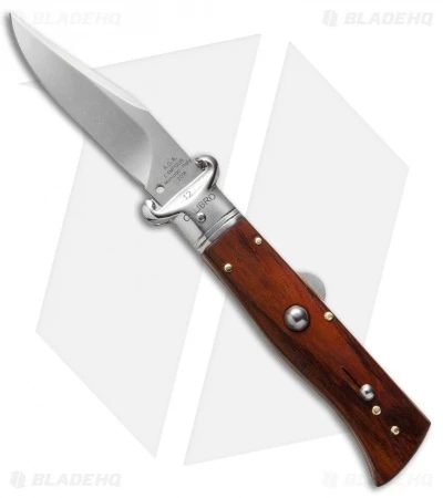AGA Campolin 7.5" Calibro Humpback Automatic Knife Cocobolo (3.4" Satin) 3 AGA Campolin 7.5" Calibro Humpback Automatic Knife Cocobolo (3.4" Satin)