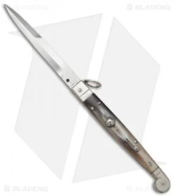 A.G.A. Campolin Sicilian Ring Pull Automatic Knife Brazilian Horn (4" Polish)