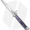 AGA Campolin 15" Ring Pull Automatic Italian Stiletto Purple (7" Satin Bayo) 2 AGA Campolin 15" Ring Pull Automatic Italian Stiletto Purple (7" Satin Bayo) -Aga Campolin stiletto 15in ring purple swirl dl